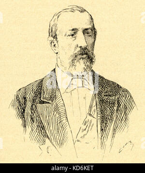 Alexander Porphyrevich BORODIN compositore russo & chimico, 12 novembre 1833 - 27 Febbraio 1887 Foto Stock