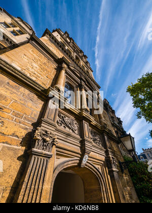 Edificio di Jackson, anteriore un quadrangolo Trinity College di Oxford, Oxfordshire, England, Regno Unito, GB. Foto Stock