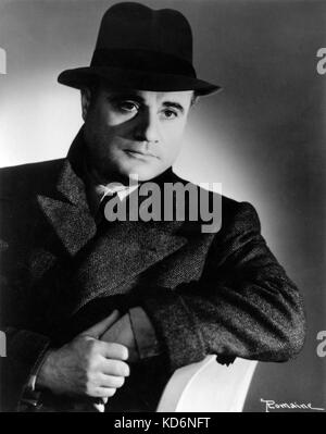 GIGLI, Beniamino. Tenore italiano indossando un cappello. 20 Marzo 1890 - 30 novembre 1957 Foto Stock