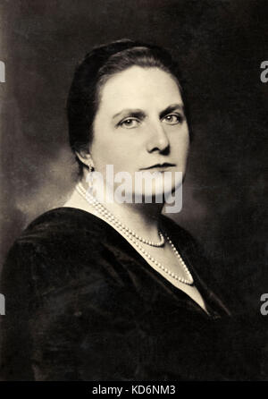 Elena Gerhardt - ritratto - Tedesco il mezzosoprano 11 Novembre 1883 - 11 Gennaio 1961 Foto Stock