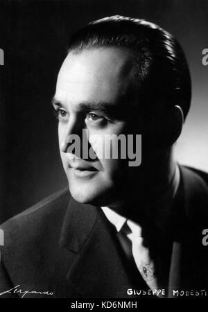 Giuseppe modesti - ritratto - Italiano cantante lirico, tenore Foto Stock