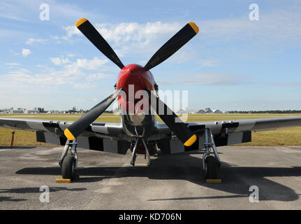 Leggendaria la II guerra mondiale era american mustang fighter Foto Stock