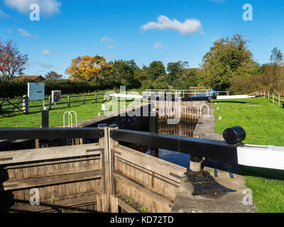 Bloccaggio di Westwick Westwick a tagliare la parte del Fiume Ure Vescovo di navigazione Monkton North Yorkshire, Inghilterra Foto Stock