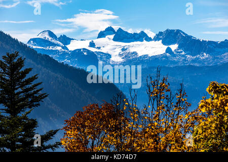 Dachstein mountain range, regione di Oberösterreich, Austria superiore, parte delle Alpi, Foto Stock