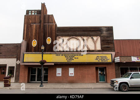 Shelby, montana - circa nel settembre 2015: il Roxy movie theater nella città di Shelby, montana. Foto Stock