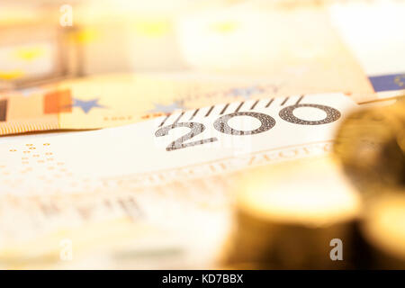 Banconote in polacco, close-up Foto Stock