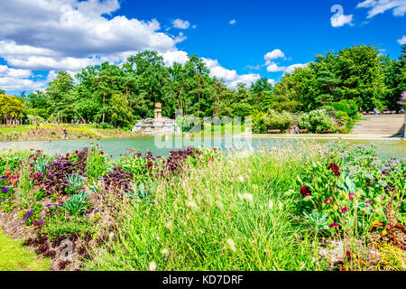 Parc Floral de Paris è un parco pubblico e giardino botanico situato entro il Bois de Vincennes nel dodicesimo arrondissement di Parigi, Francia Foto Stock