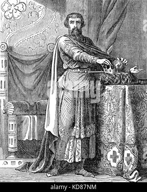 Hugh Capet, Hugo Capet, Ugo Capeto, c. 941-996, il primo re dei Franchi della casa di Capet Foto Stock