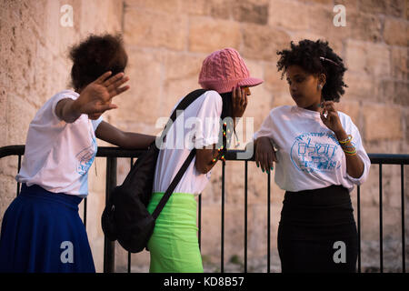 le 28/05/2014, jour de Yom Yerushalayim à Gerusalemme, il 28 maggio, giorno Yom Yerushalayim a Gerusalemme. Foto Stock