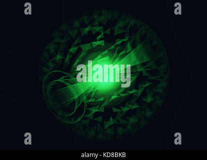 La fusione nucleare e ad alta potenza il concetto di energia Foto Stock