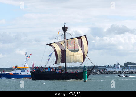Hanse Sail 2017, Warnemünde, Rostock, Meclemburgo-Pomerania occidentale, Germania Foto Stock