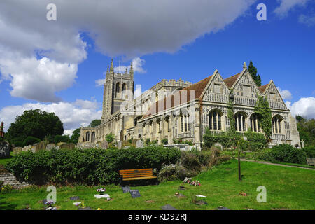 Chiesa della Santa Trinità a Long Melford Foto Stock