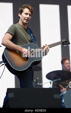 James Blunt sul palco durante BBC radio 2 Live in Hyde Park con: James Blunt Where: London, United Kingdom When: 10 Set 2017 Credit: Alan West/WENN.com Foto Stock