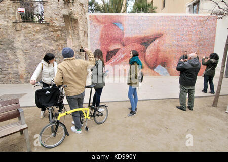 Fotomosaico da joan fontcuberta. Barcelona Foto Stock