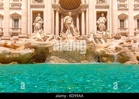 La fontana di trevi o la fontana di Trevi a Roma, Italia Foto Stock