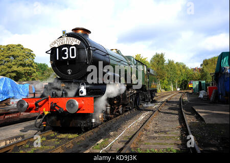 " King Edward i' sulla headshunt a bridgnorth. Severn Valley Railway. Foto Stock