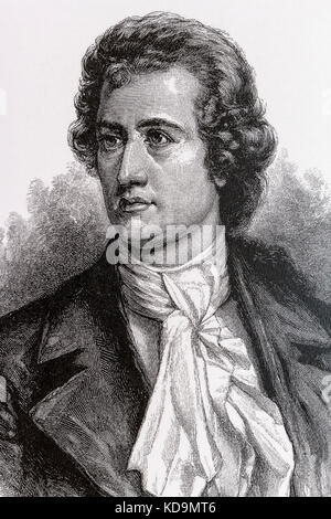 Ritratto di Johann Wolfgang von Goethe Foto Stock