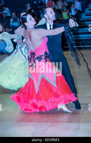 Brentwood, Essex, 11 ottobre 2017 la sala da ballo internazionale campionati a international hall brentwood., seniors sezione credito: Ian Davidson/alamy live news Foto Stock