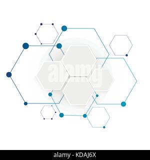 Molecolare struttura di connessione Illustrazione Vettoriale