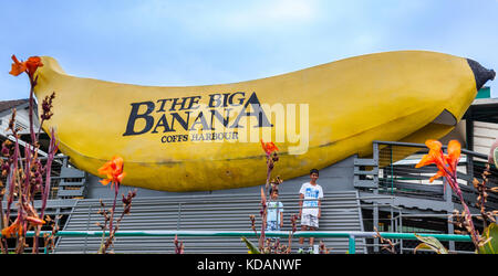 Australia, Nuovo Galles del Sud, costa nord, il Big Banana, una attrazione turistica a Coffs Harbour Foto Stock