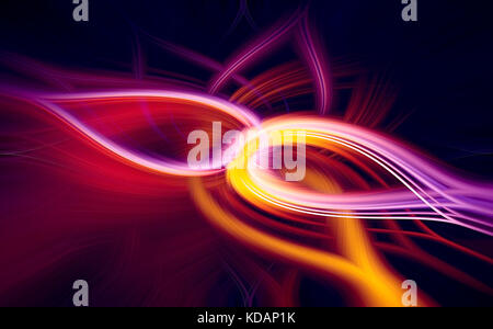 Abstract la configurazione di sfondo creato da sentieri di luce Foto Stock