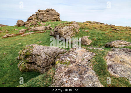 Saddle Tor, Dartmoor, Devon, Inghilterra, Regno Unito Foto Stock