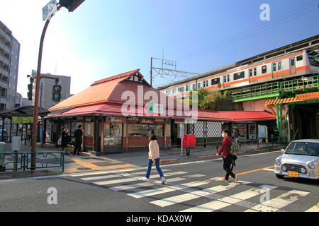 Casa tradizionale giapponese in stile stazione hino western TOKYO GIAPPONE Foto Stock