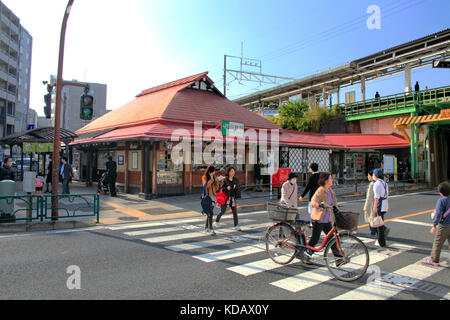 Casa tradizionale giapponese in stile stazione hino western TOKYO GIAPPONE Foto Stock