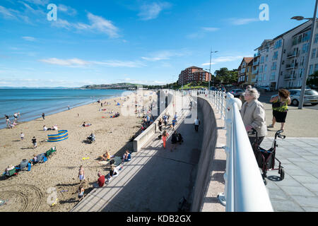 Colwyn Bay promenade nel Galles del Nord Regno Unito Foto Stock