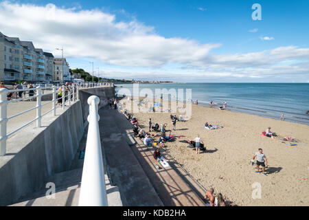 Colwyn Bay promenade nel Galles del Nord Regno Unito Foto Stock