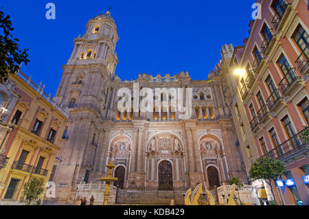 Cattedrale (aperta nel 1588), Malaga, Regione Andalusia, Spagna, Europa Foto Stock