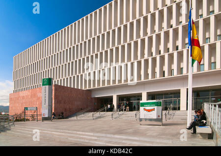 Città della giustizia - corti, Malaga, regione dell'Andalusia, Spagna, Europa Foto Stock