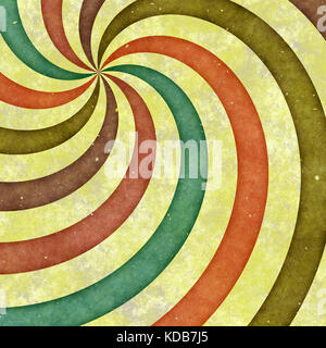 Vecchio murale sbiadito sulla tenda del circo Foto Stock