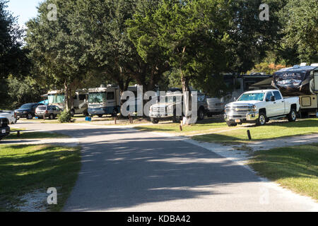 Huntington Beach campeggio, Pawleys Island, South Carolina, Stati Uniti d'America Foto Stock