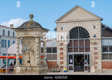 Oléron (Francia): Market Hall Foto Stock