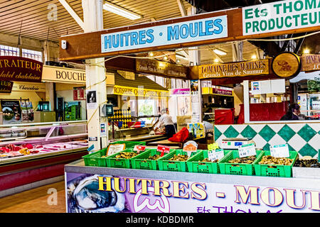 Oléron (Francia): Market Hall Foto Stock