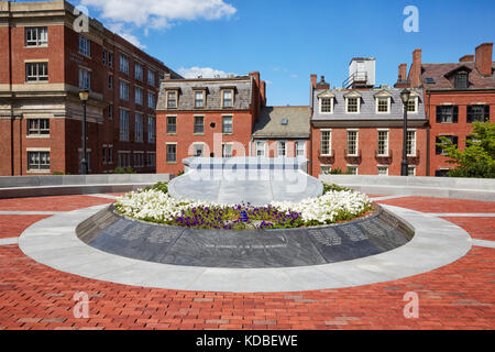 Massachusetts Legge Memorial, Ashburton Park, Bowdoin Street, Boston, Massachusetts, STATI UNITI D'AMERICA Foto Stock