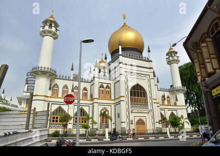 Singapore. Masjid Sultan moschea, Muscat street, quartiere di Rochor. Foto Stock