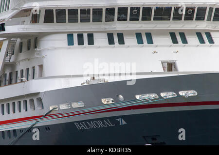 Il Fred Olsen Crociera nel Porto di Hellesylt, Norvegia Foto Stock