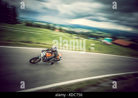 Harley Davidson XRTT a Auerberg Rennen - Auerberg, Baviera, Germania Foto Stock