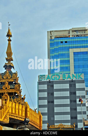 Banca AGD, Yangon, Myanmar Foto Stock