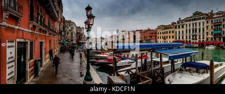 Il canal grande in inverno, Venezia, Italia Foto Stock