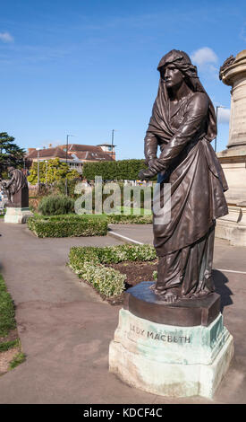 Lady Macbeth statua in Stratford upon Avon,l'Inghilterra,UK Foto Stock