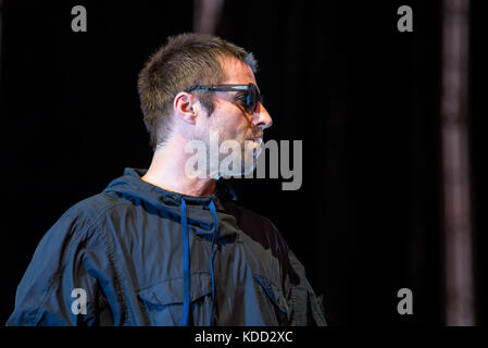 Benicassim, Spagna - Lug 15: Liam Gallagher (musicista) esegue in concerto a fib festival il 15 luglio 2017 a Benicassim, Spagna. Foto Stock