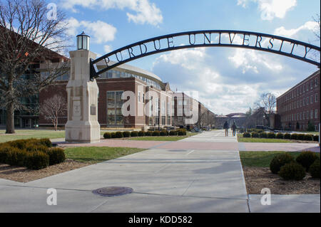 Purdue, Jan 30: la bella gateway per il futuro arco della Purdue University il Jan 30, 2012 a purdue, indiana Foto Stock