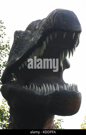 Tyrannosaurus rex, Blackpool Zoo, Blackpool, Lancashire, Inghilterra Foto Stock