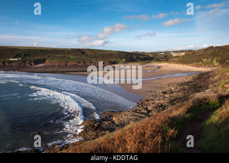 Manorbier Pembrokeshire Coast National Park Pembrokeshire Galles Foto Stock