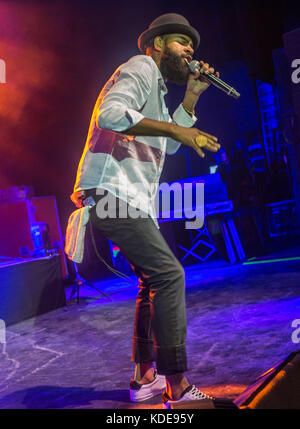 Detroit, MICHIGAN, Stati Uniti. 4 Ott 2017. PUMA PTAH di Thievery Corporation si esibì al Fillmore di Detroit, MI. Credit: Alexis Simpson/ZUMA Wire/Alamy Live News Foto Stock