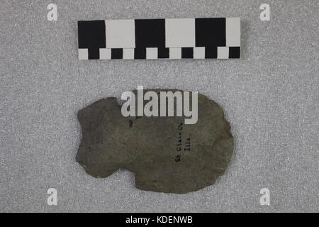 Mississippian dentellato lama Hoe raccolti al villaggio francese in St Clair County, Illinois Foto Stock