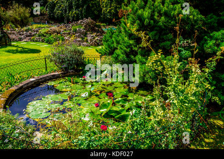 Il giardino alpino nascosto nel Jardin des plantes a Parigi, Francia Foto Stock